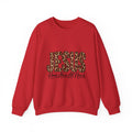 Jesus Leopard Print Crewneck Sweatshirt – "Name Above All Names" Christian Pullover