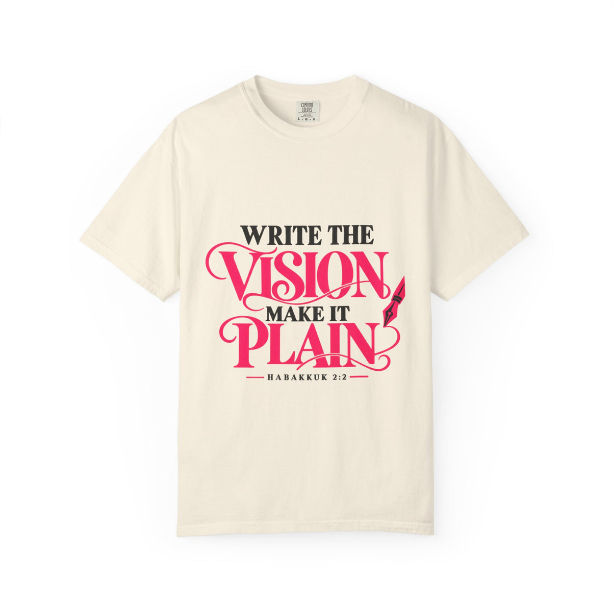 Write the Vision Make It Plain T-Shirt — Inspirational Scripture Graphic Tee