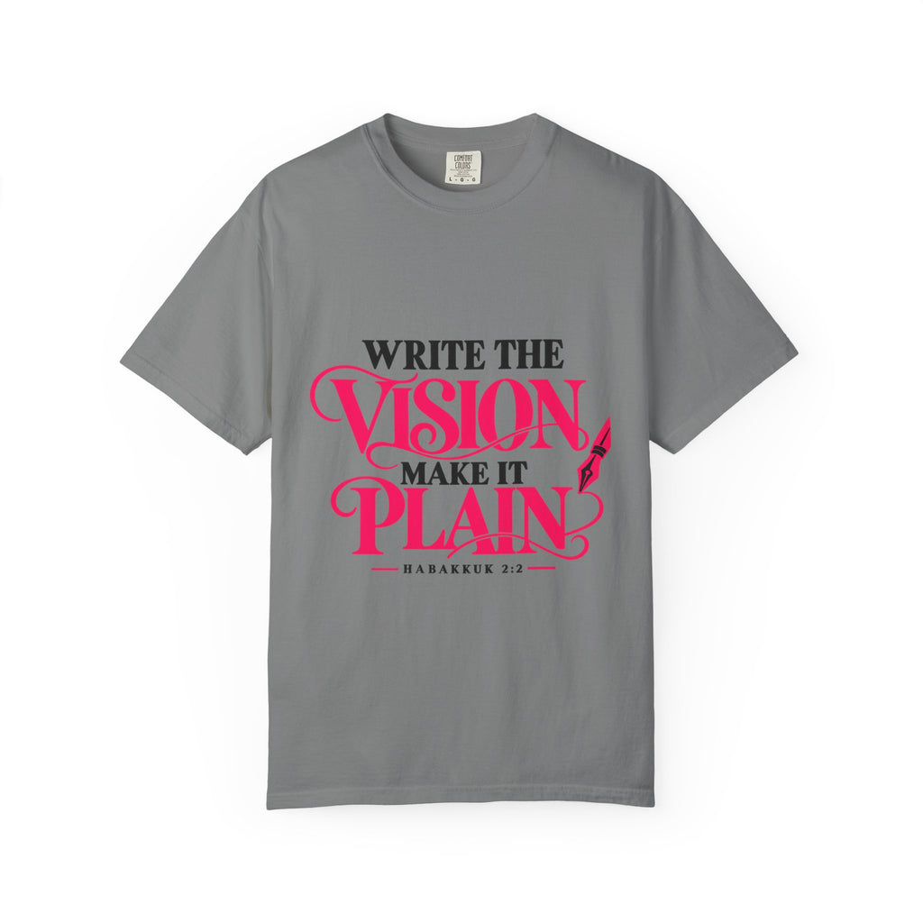 Write the Vision Make It Plain T-Shirt — Inspirational Scripture Graphic Tee