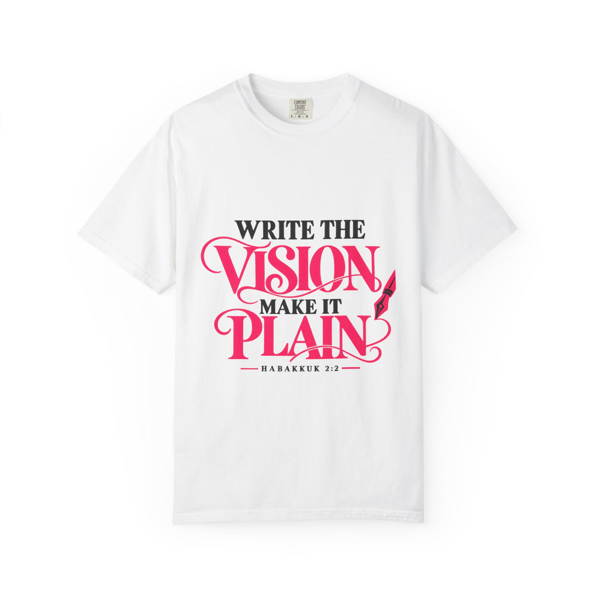 Write the Vision Make It Plain T-Shirt — Inspirational Scripture Graphic Tee